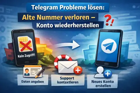 Telegram Probleme lösen: Alte Nummer verloren – Konto wiederherstellen