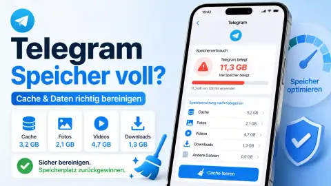 Telegram Speicher voll? Cache &#038; Daten richtig bereinigen 2026