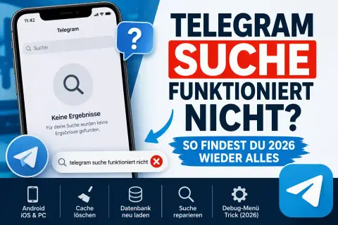 Telegram Suche funktioniert nicht? So findest du 2026 wieder alles