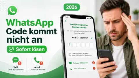 WhatsApp Code kommt nicht an: Das kannst du sofort tun
