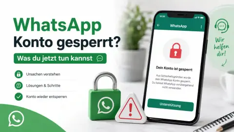 WhatsApp Konto gesperrt: Was du jetzt tun kannst