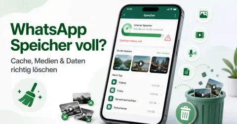 WhatsApp Speicher voll: Cache, Medien und Daten richtig löschen