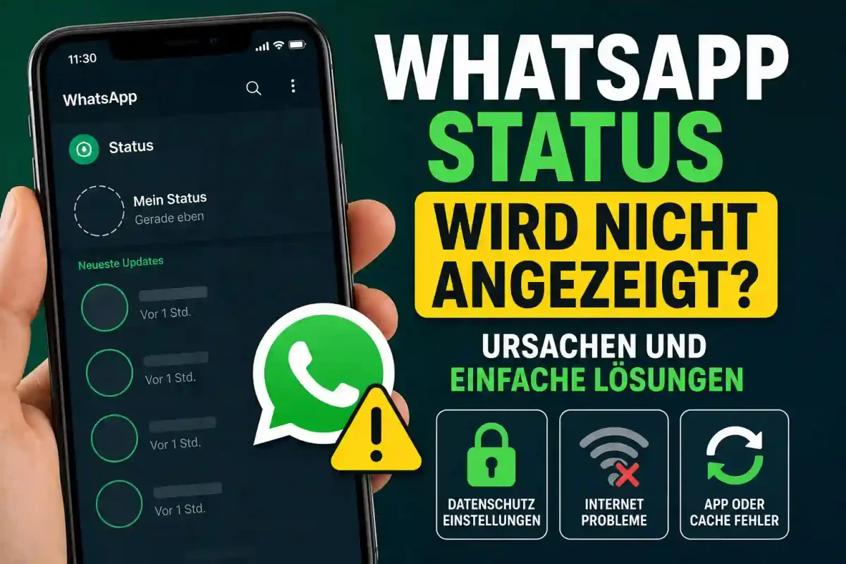 WhatsApp Status wird nicht angezeigt und lädt nicht richtig auf dem Smartphone