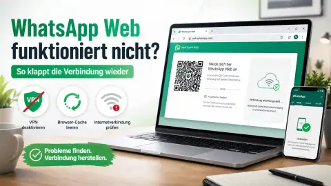 WhatsApp Web funktioniert nicht: So klappt die Verbindung wieder